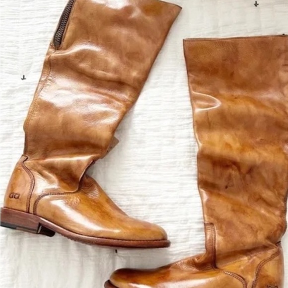 NEW BedStu Tess Windsor Tan Glazer Leather Tall Boots Size US 8.5 - Picture 5 of 5